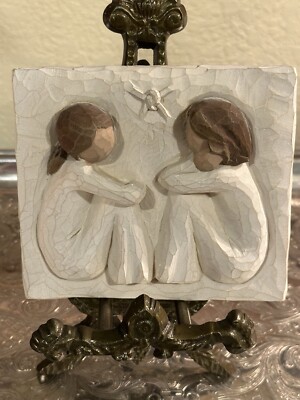 WILLOW TREE-Forever True; Forever Friends-Wall Plaque-c 2001-Demdaco/Susan Lordi