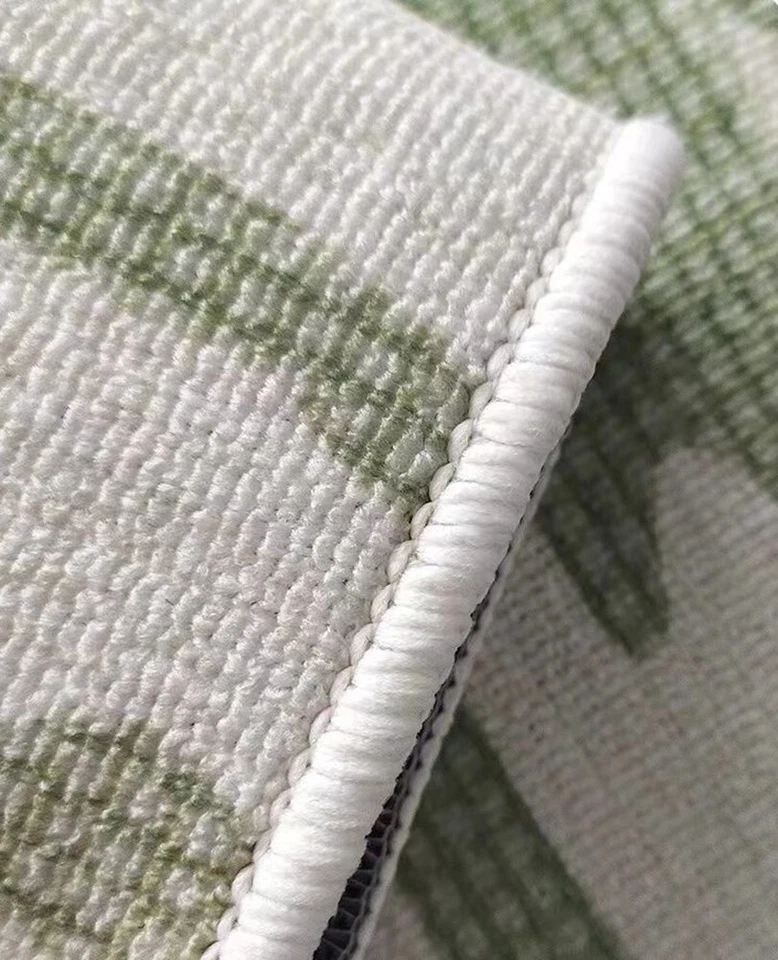 Contemporary Geometric Aesthetics Area Rugs Black Gold Marble Texture Carpet - Image 4 of 4