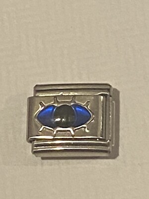 New Blue/ Black Eye  ️ Charm Fits 9mm Classic Italian Or Nomination Bracelet