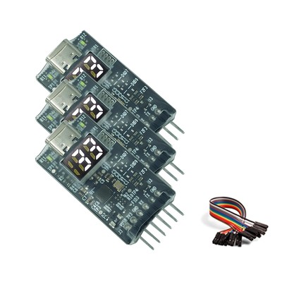 USB to Serial Adapter TTL 3 Pack 3.3V 5V Output Display Serial Port Number CP...