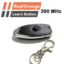 1/2X Garage Door Gate Opener Remote Control Red & Orange learn Button Universal
