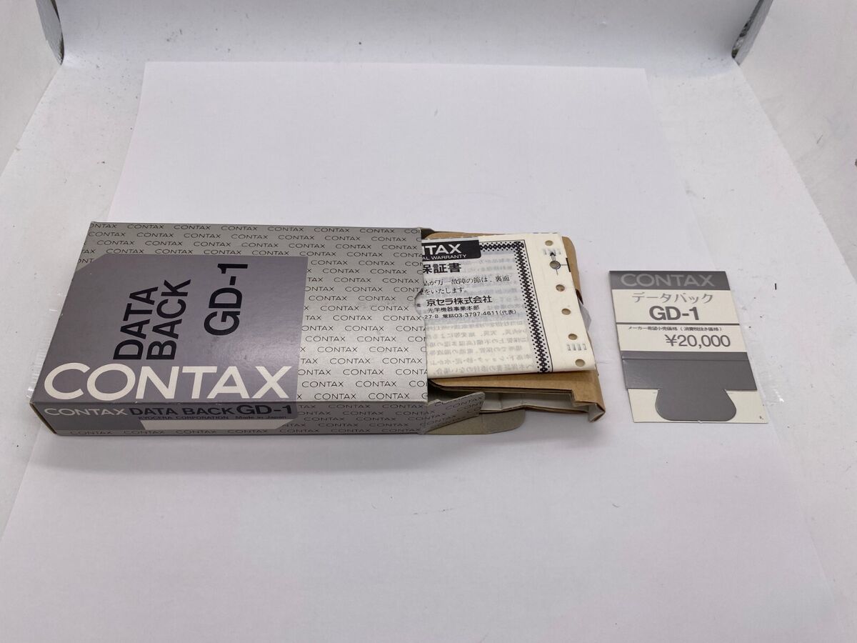 TOP MINT 】Contax DATA BACK GD-1 For G1 Film Camera Back TOP MINT 】Contax DATA BACK GD-1 For G1 Film Camera Back