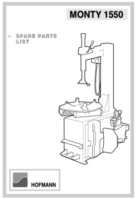 CDROM: HOFMANN MONTY 1550 TIRE CHANGER SPARE PARTS LIST MANUAL