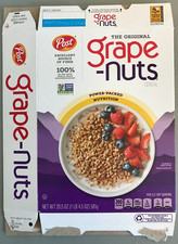 EMPTY Post Grape Nuts Cereal Box The Original Power Parfait FLATTENED 2024