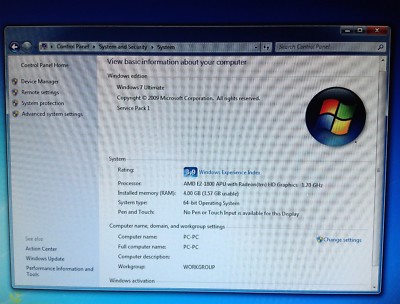 Lenovo IdeaCentre Slim H505S Desktop PC w/ power adapter & Dell
