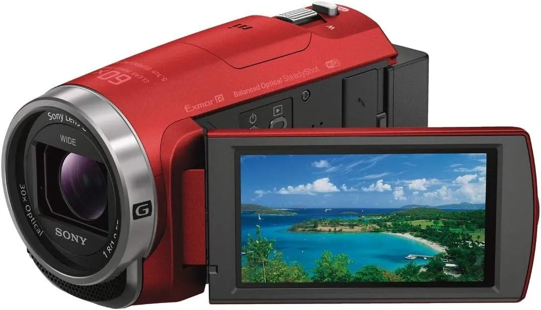 Sony HDR-CX680 Digital HD Camcorder 30x 64GB Red from Japan Rare