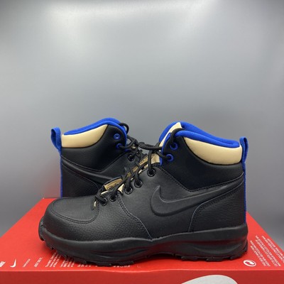 Nike Manoa High Top Sportschuhe Schwarz Leder Basketballschuhe UK 4,5 EU 37,5