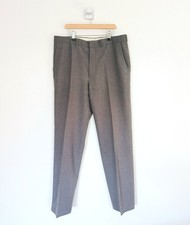 St Michael Trousers Waist 34 Leg 31 Mens Grey Tailored Suit Workwear Vintage