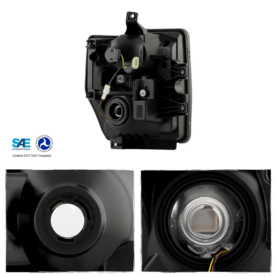 For 08-10 Ford F250 F350 F450 F550 Super Duty Headlight w/LED Sequential Signal - Image 3 of 4