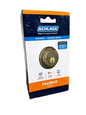 Schlage B-Series B60N 609 Antique Brass Grade 1 Single Cylinder Deadbolt