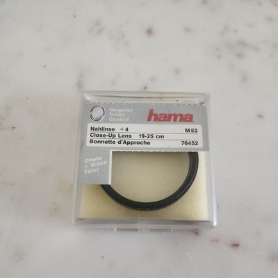 Hama Nah (Close-up) +4 52mm 52 mm M52 Nahlinse (IV) - OVP