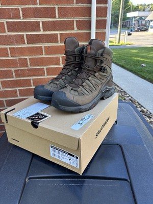 Salomon Quest Tracker GTX Men's Hiking Boots Earth Brown Green Black US 10.5