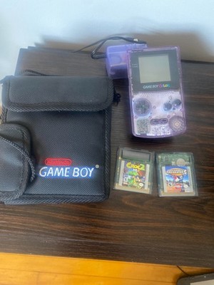 Nintendo Game Boy Color - Atomic Purple Includes Case and 2 Games