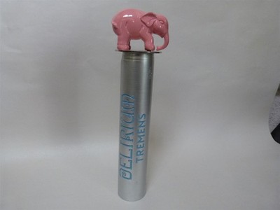 HTF DELIRIUM TREMENS Pink Elephant Belgian Ale Beer Tap Handle 10.5''