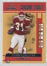 2001 Playoff Contenders Season Ticket Sample Priest Holmes #43 0q3