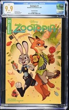 🔥🔥🔥 Zootopia #1 Chrissie Zullo Megacon Variant CGC 9.9 - Ltd to 300