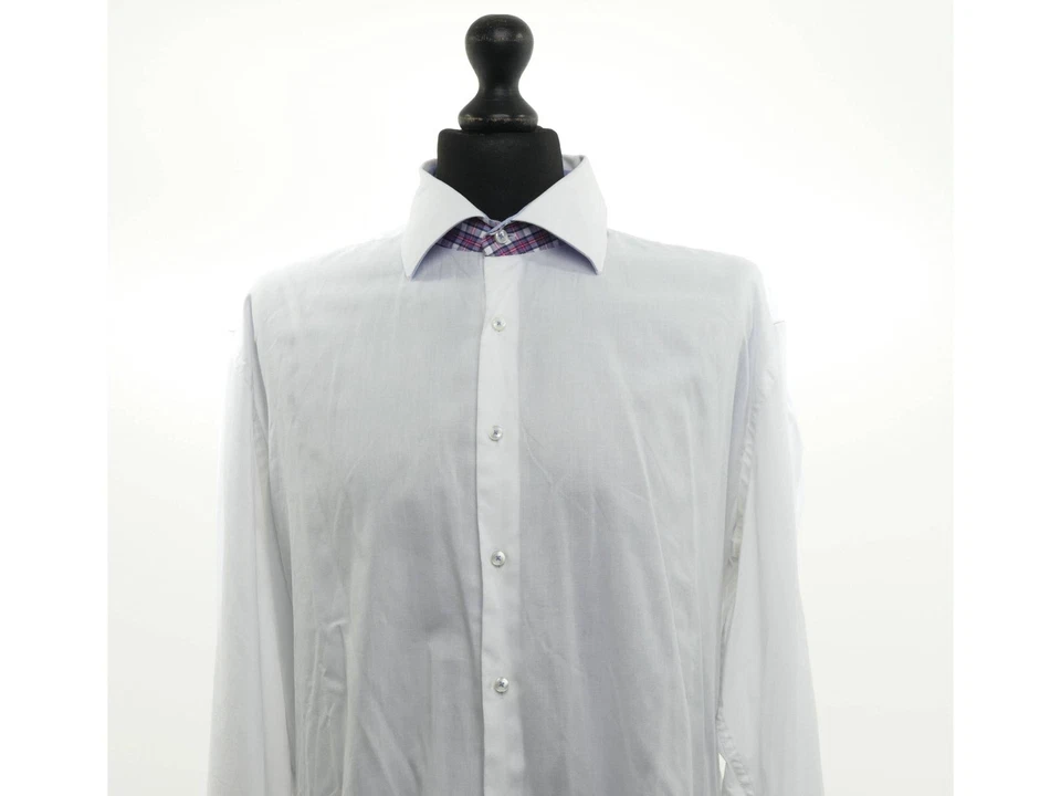 Tommy Hilfiger Herren Langarm Hemd Businesshemd XL KW 43 weiß Button-Down Fitted - Bild 2 von 4