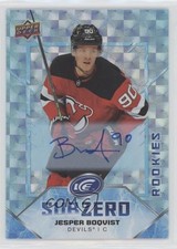 2019-20 Upper Deck Ice Subzero Rookies Blue Auto Jesper Boqvist #SZ-13 Auto 0c3