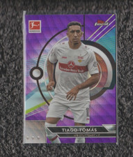 2022-23 Topps Finest Bundesliga Tiago Tomas Purple Wave REF 106/250