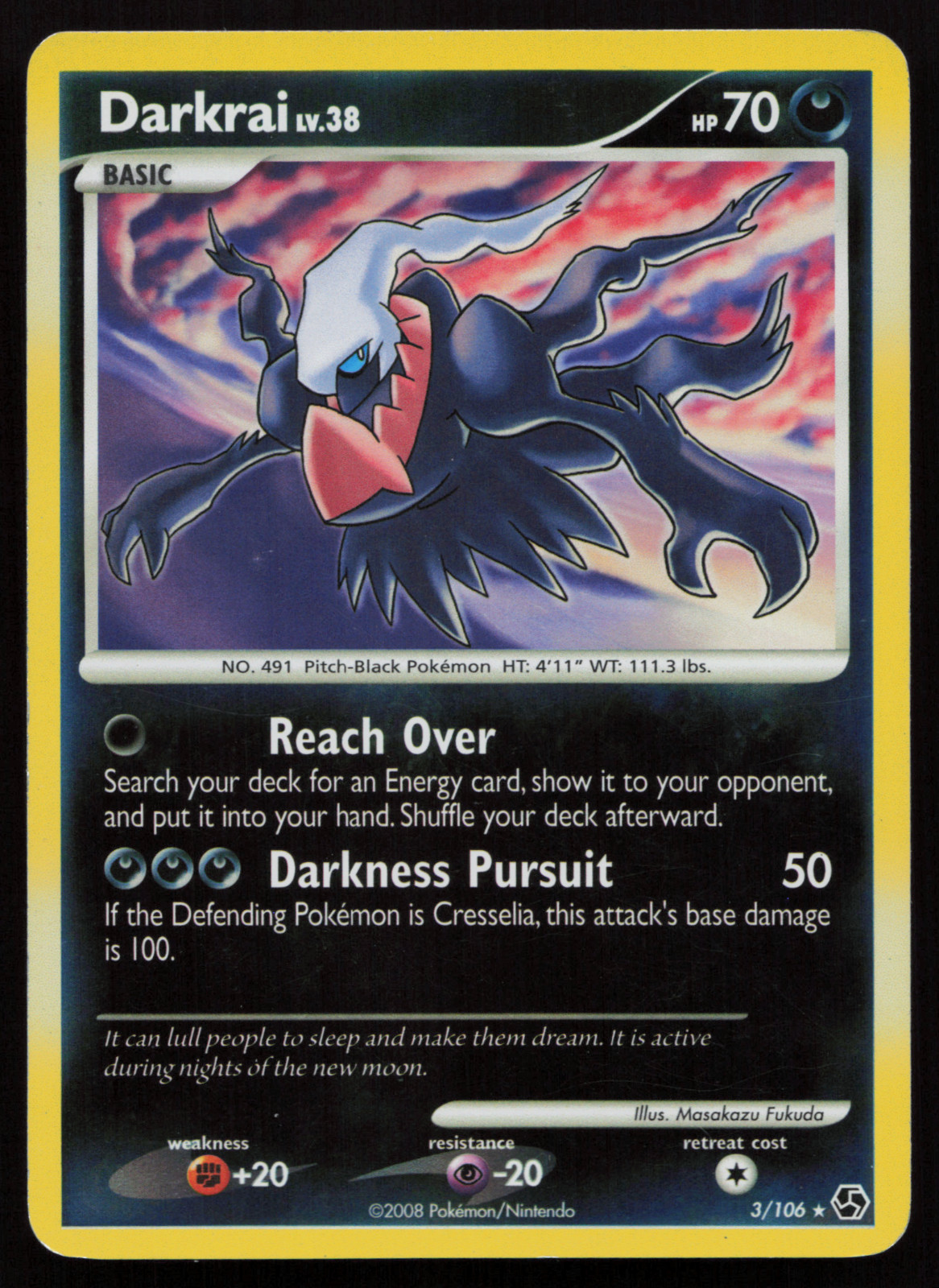 LP! Darkrai 3/106 Great Encounters Reverse Holo