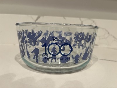 Pyrex Disney 100 Years of Wonder 4-Cup Glass Food Storage Bowl - 6'' W x 3  H
