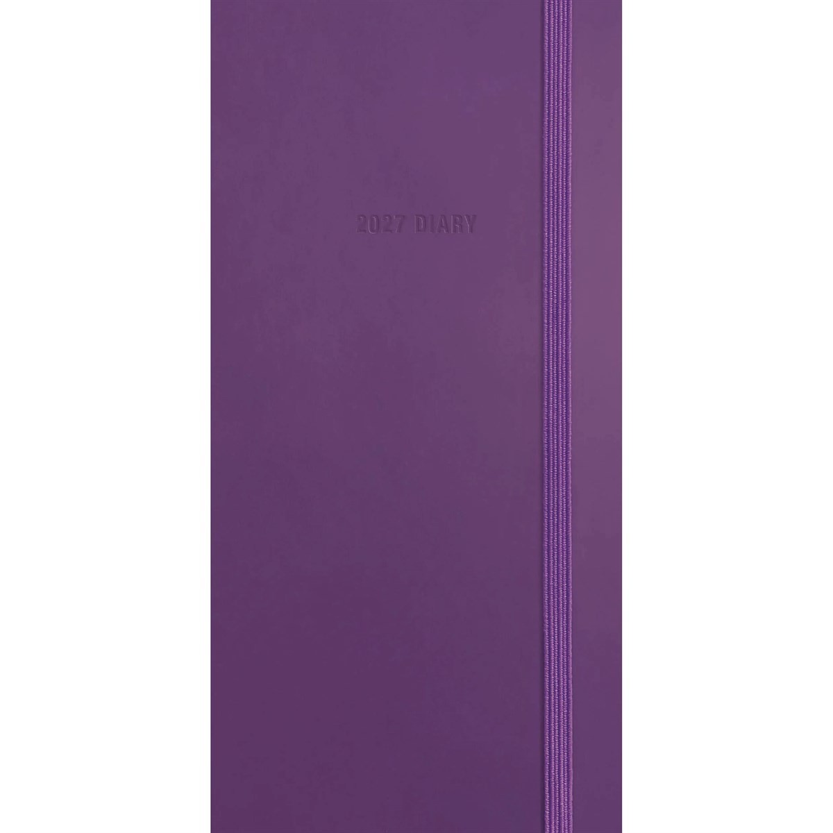 Carousel Worldwide 2027 Purple Soft Touch Diary Slim Week | HB | 2026 - Image 3