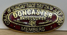 Doncaster Race Course Horse Racing Members Badge 1st Sunday Race Day July 1992