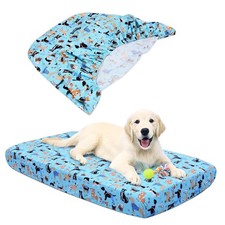 Dog Bed Covers Replacement Washable Elastic Edged, 36"x27"x6", Cover Only ,Blue