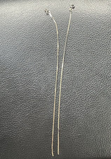 2 -9ct Yellow Gold Snake Chain bracelets, Spring Ring Clasp, both need repaired.