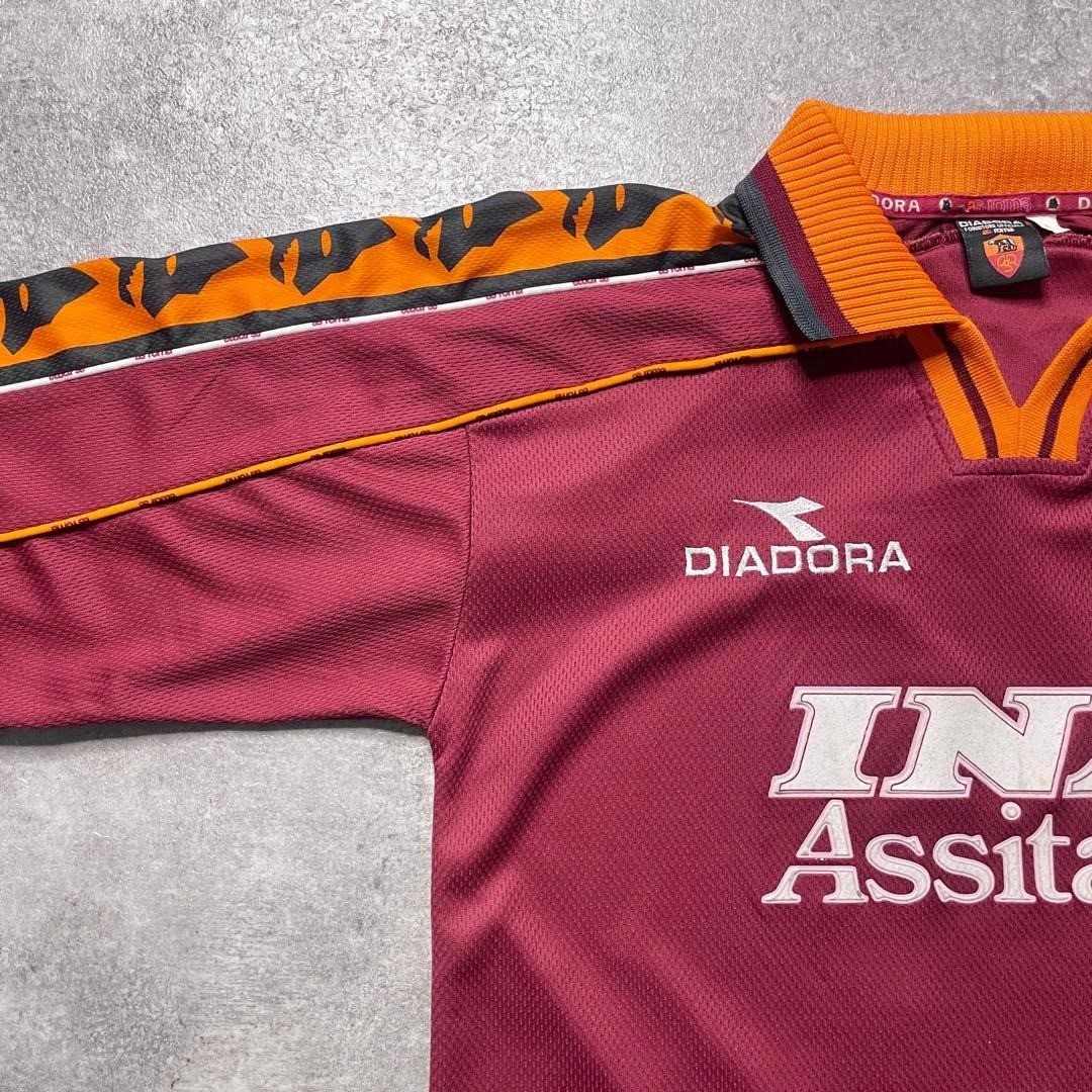 Totti #10 AS Roma 98/99 Home L/S Jersey S Authentic | eBay