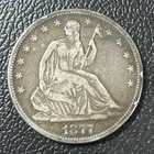 1877-S Seated Liberty Silver Half Dollar 50C - San Francisco Mint