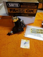 Saito Engine - Fa-65gk - Fa 65 Golden Knight Four Stroke Rc Motor - Nib Saito Engine - Fa-65gk - Fa 65 Golden Knight Four Stroke Rc Motor - Nib