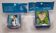 Looney Tunes 1998 Six Flags Rubber Stamps Taz and Baby Sylvester Warner Bros New