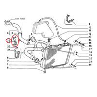 Originale Halterung StüTze FüR Radiator Fiat 126 Bis 7692460