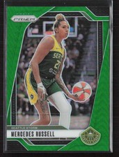 2024 Panini Prizm WNBA #109 Mercedes Russell Green Prizms Seattle Storm (D)