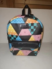 Demon Slayer Mini Backpack Kimetsu No Yaiba Patchwork Aniplex Nezuko Tanjiro EUC