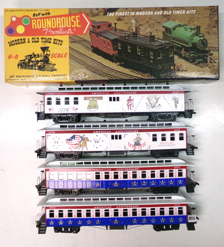 Juego de pasajeros bicentenario Roundhouse calibre HO en cajas originales (lote 7850) | Condition: Used