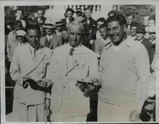 1934 Press Photo Olin Dutra wins 5th Miami Biltmore golf, Joe Peters - net20705