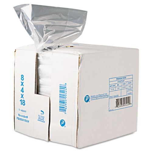 Inteplast Gruppe PB080418R 8-qt. 0,6 mil. 8" x 18" Lebensmittelbeutel - CL (1000/CT) Neu - Bild 1 von 3