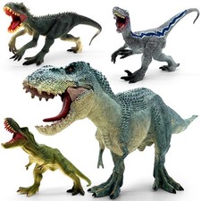 Dinosaur Playset with 14" Indominus Rex  8 Detailed Dino Figures - Education...