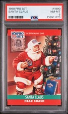 1990 PRO SET #1990 SANTA CLAUS PSA 8