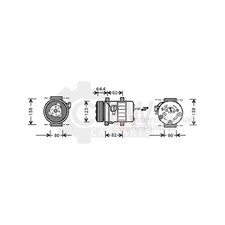 Kompressor Klimaanlage für Volvo V40 Kombi 1.8 1.6 S40 I