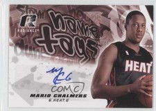 2008-09 Upper Deck Radiance Name Tag Mario Chalmers #NT-MC Patch Auto Tag 1a3