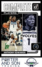 Anthony Edwards Complete Players 2022-23 Donruss #7 Timberwolves Basketball