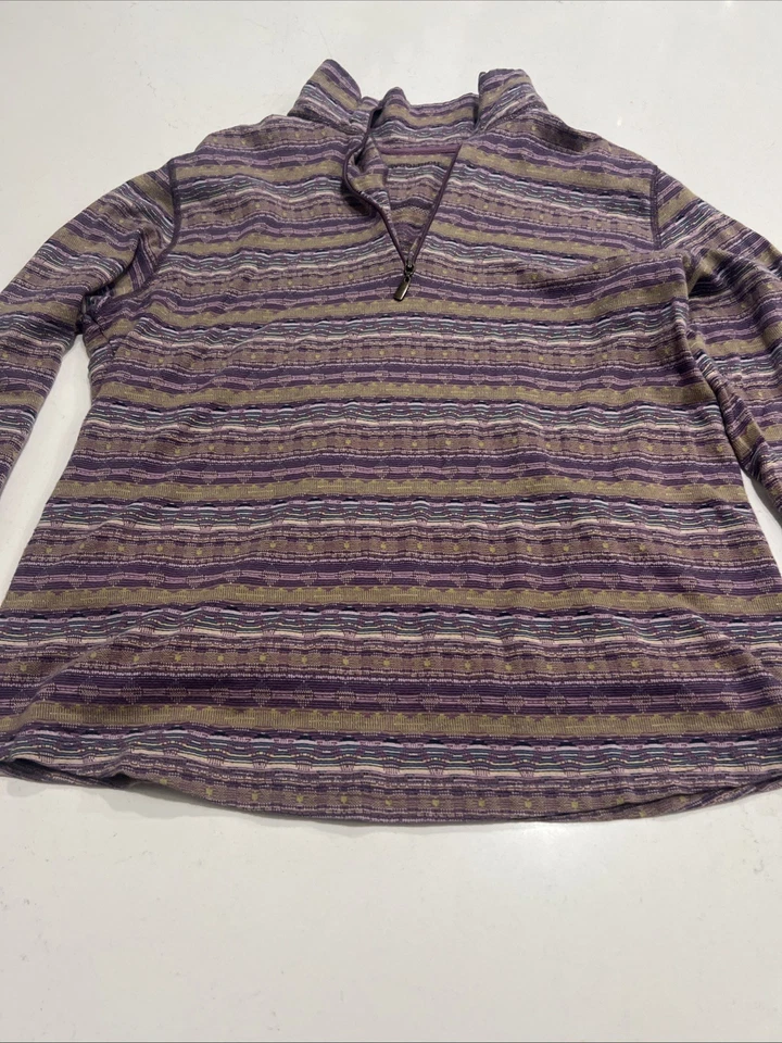 Pullover ligero de senderismo Woolrich talla L para mujer 100 % algodón Foto 2 de 4