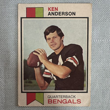 Topps 1973 Topps Ken Anderson Cincinnati Bengals #34 Rookie Base Football Card. rookie card picture