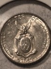 1945-D Philippine 10 Centavos Silver Foreign Coin UNC — photo 2
