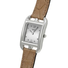 HERMES Cape Cod Double Tour CC1.210C Silver Ladies Used Watch #31031 2