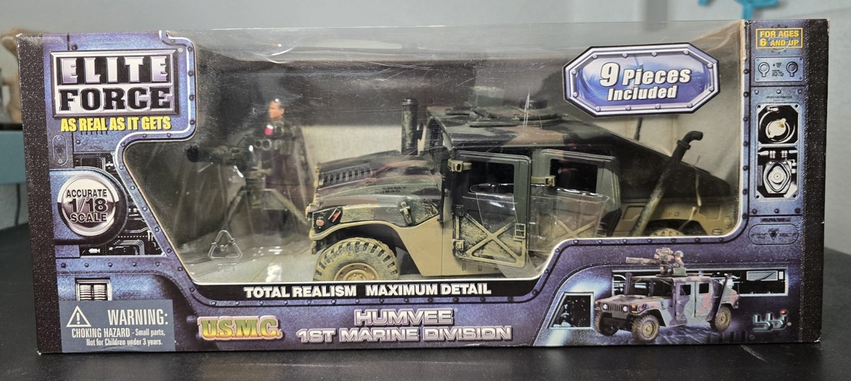 bbi HUMVEE ELITE FORCE エリートフォース 1/18 BBI Elite Force 1:18 Scale USMC Humvee 1st Marine Division With
