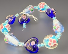 Designer Lampwork Glass Bead Strand